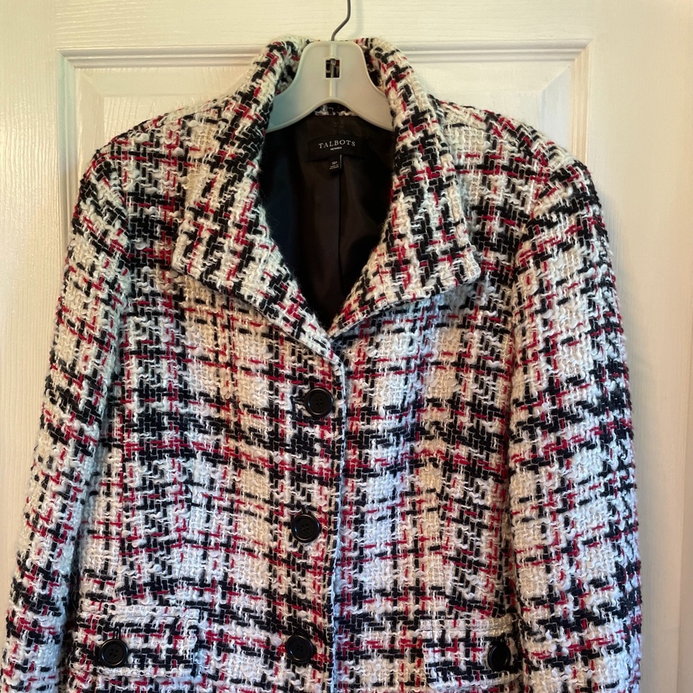 Plaid woven jacket